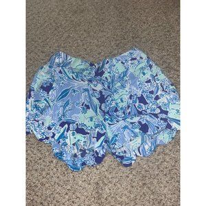 Lilly Pulitzer Dahlia Scalloped Shorts koalafication print XXS